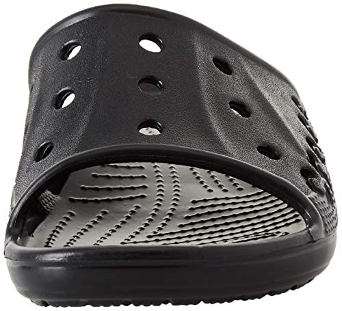 Crocs Baya Slide Unisex Adulta Sandalias de Punta Descubierta, Negro (Black), 42/43 EU