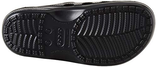 Crocs Baya Slide Unisex Adulta Sandalias de Punta Descubierta, Negro (Black), 42/43 EU