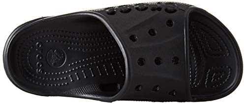 Crocs Baya Slide Unisex Adulta Sandalias de Punta Descubierta, Negro (Black), 42/43 EU