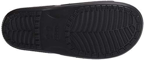 Crocs Classic Crocs Slide Unisex Adulta Zuecos, Negro (Black), 41/42 EU