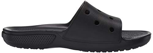 Crocs Classic Crocs Slide Unisex Adulta Zuecos, Negro (Black), 41/42 EU