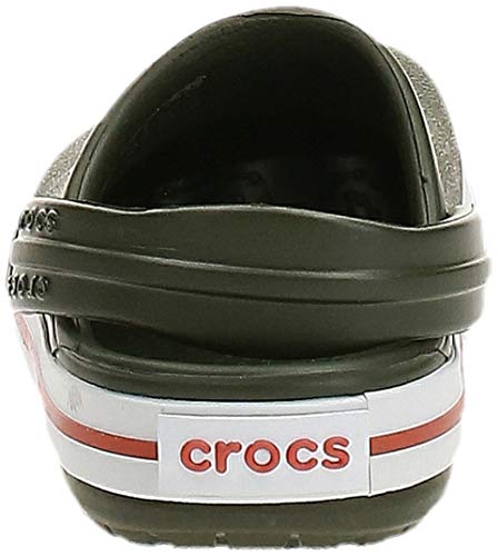 Crocs Crocband Clog Kids, Zuecos Unisex niños, Verde (Army Green/Burnt Sie 3tb), 19/20 EU