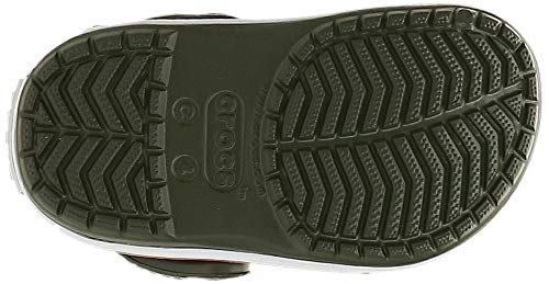 Crocs Crocband Clog Kids, Zuecos Unisex niños, Verde (Army Green/Burnt Sie 3tb), 19/20 EU