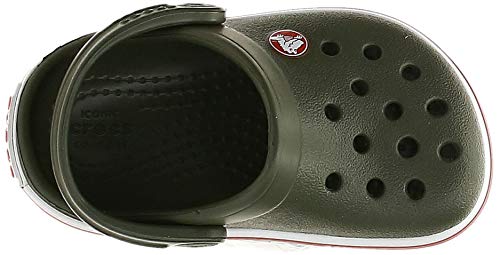 Crocs Crocband Clog Kids, Zuecos Unisex niños, Verde (Army Green/Burnt Sie 3tb), 19/20 EU