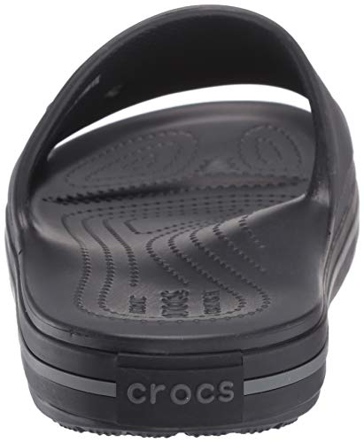 Crocs Crocband III Slide Unisex Adulta Chanclas, Negro (Black/Graphite 02s), 38/39 EU