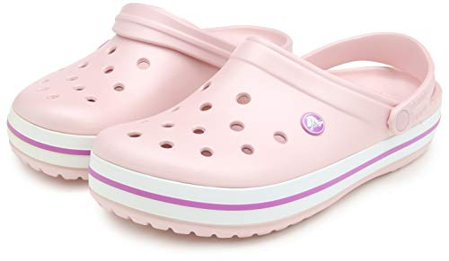 Crocs Crocband, Zuecos Unisex Adulto, Rosa (Pearl Pink Wild Orchid), 36/37 EU