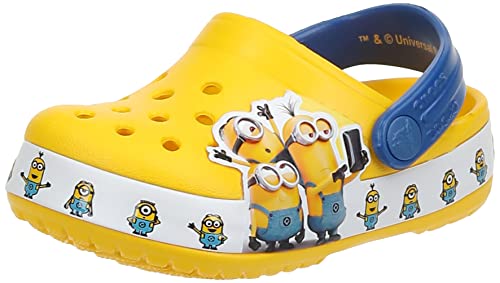 Crocs Fun Lab Minions Multi Unisex Niños Roomy Fit, Amarillo (Yellow 730), 25/26 EU