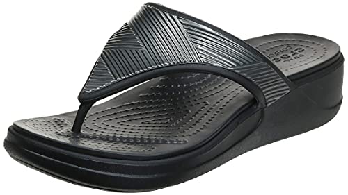 Crocs Monterey Diamante WdgFpW, Chanclas Mujer, Nero Black, 37/38 EU