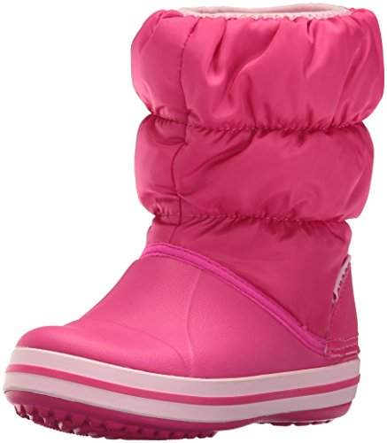 Crocs Winter Puff Boot Kids, Botas de Nieve Unisex Niños, Rosa (Candy Pink), 22/23 EU