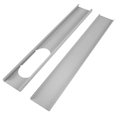 Cubierta para Aire Acondicionado Portátil Ventanas Corredera,Adaptador de ventana de interfaz de boca plana Conector de Tubo de Manguera de Escape para Aire Acondicionado portátil Adaptador de Ventana