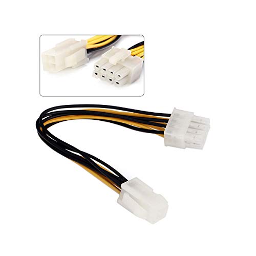 CY 10cm 4Pin a 8 Pin EPS 12V ATX Fuente de alimentación adaptador adaptador convertidor cable