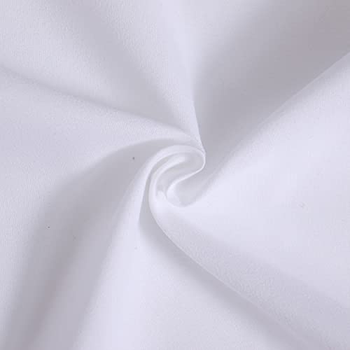 DALINA TEXTIL Fundas para Almohada 45x150cm de Largo Color Blanco- Funda Almohada 150cm de Largo Color Blanco 100% Poliéster Transpirable y Suave.