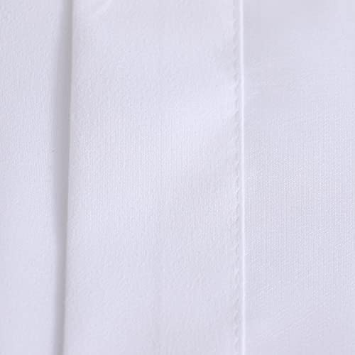 DALINA TEXTIL Fundas para Almohada 45x150cm de Largo Color Blanco- Funda Almohada 150cm de Largo Color Blanco 100% Poliéster Transpirable y Suave.