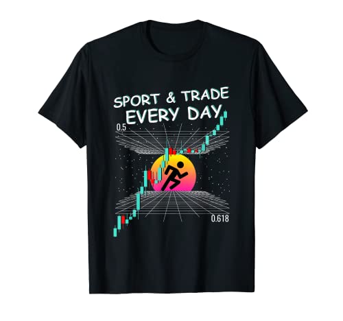 Deporte y Trading cada día acciones. Camiseta