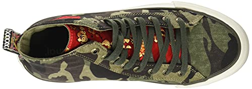 Desigual Shoes_Beta_Militar, Zapatillas Mujer, Verde, 37 EU