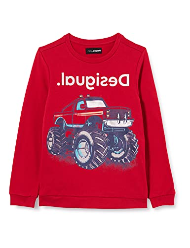 Desigual Sweat_Abeto Sudadera, Rojo, 3-4 Años para Niños