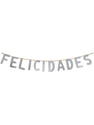 DISBACANAL Guirnalda Felicidades - Plata