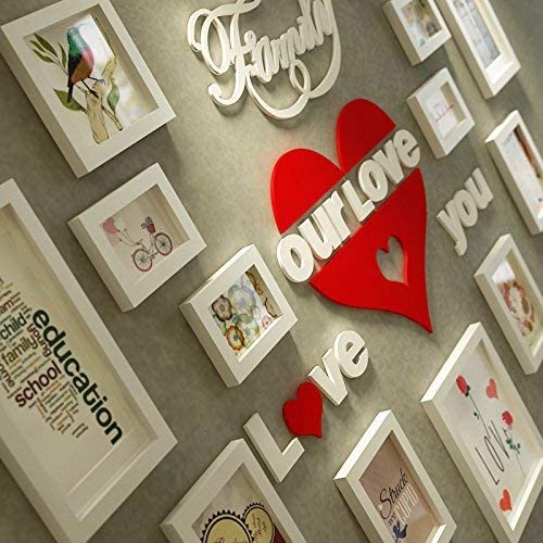 Display Photograph and Wall Décor Photo Frames 13Pcs Four 11.6X15.5Cm Four 15.7X20.8Cm One 23X28cmn Two 18X18cm Two 18X33.2Cm