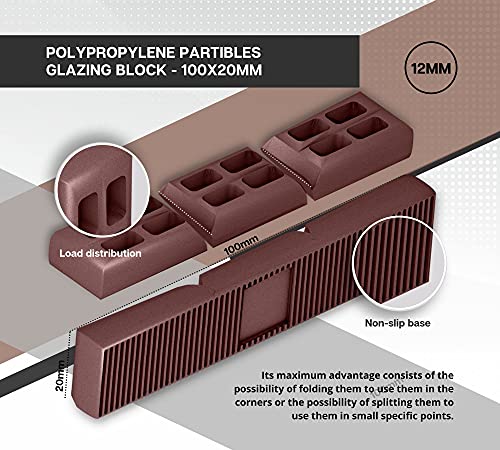 DOJA BARCELONA | Cuñas Acristalamiento 8 10 12mm | Cuñas para Cristales Gris + Naranja + Marron | PACK 150 | Cuñas Plastico Espaciar Objetos | Calzos para Cristales, Calzo de Plastico para Vidrio