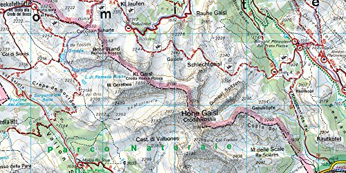 DOLOMITI SESTO CORTINA 50.000: Wandel- en fietskaart 1:50 000: WK S10 (Hiking Maps of the South Tyrol)