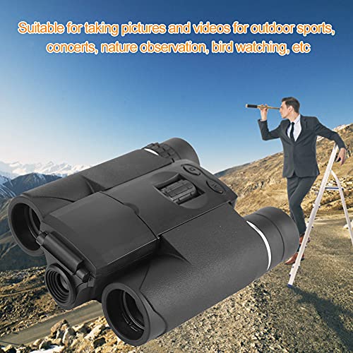 Dpofirs Prismáticos de cámara Digital con Pantalla LCD de 1.5", telescopio Digital HD de 10X25 con Zoom con función de grabación para Tomar Fotos y Videos, Deportes al Aire Libre, observación de Aves