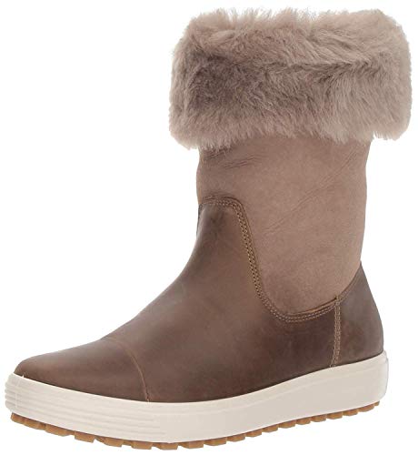 ECCO Womens Soft 7 TRED Boot, Botas Altas. Mujer, Marrón (Navajo Brown Moon Rock 57511), 38 EU