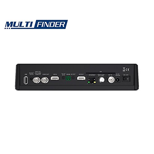 EDISION Multifinder 07-01-0101 - Medidor de señal de satélite DVB-S/S2 terrestre DVB-T/T2 DVB-C (señal H.265/HEVC y CCTV)