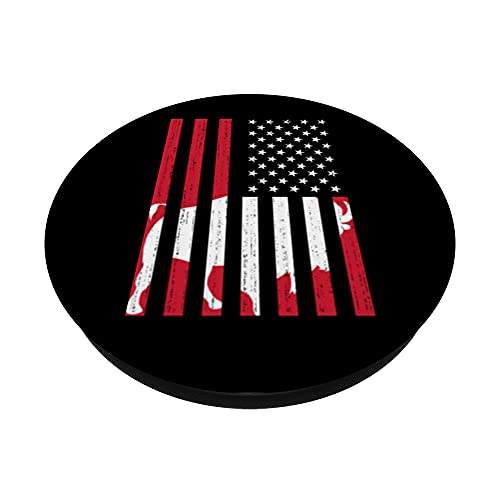 EEUU Bandera Animal Salvaje Bisonte Americano Búfalo PopSockets PopGrip Intercambiable