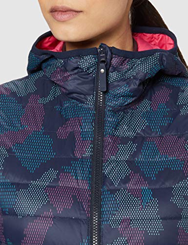 Eider Twin Peaks Hoodie w – Plumífero para Mujer, Mujer, Color Dark Night Print Camo, tamaño FR : S (Taille Fabricant : S)