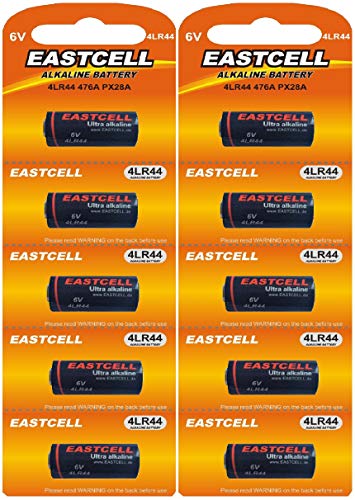 EINWEG EASTCELL FBA 4LR44 - Pilas alcalinas sin mercurio (10 unidades, 6 V, 2 paquetes de 5 pilas)