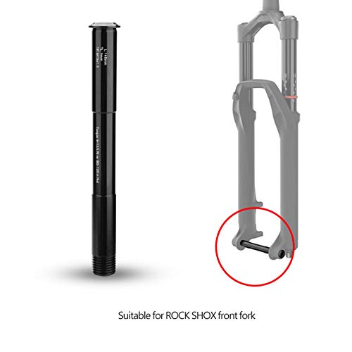 Eje Rock Shox, Eje Pasante, Eje de Horquilla de Bicicleta, Eje delantero de la Horquilla Aleación de Aluminio, Accesorio de Horquilla de Bicicleta para la Horquilla delantera ROCK SHOX (100 * 15 mm)