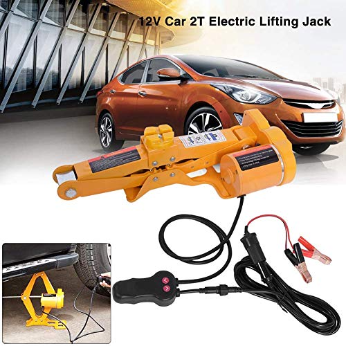 Ejoyous Gato Eléctrico para Automóvil, 2 Toneladas 12 V DC Gato Eléctrico Automático, Gato Electrico Rodamiento de Bolas para SUV, Furgoneta, Garaje y Equipo de Emergencia