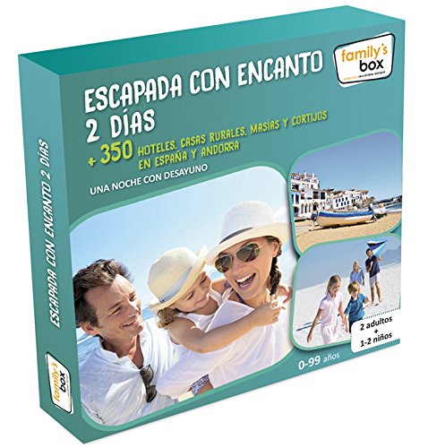 FAMILY'S BOX - Caja Regalo "ESCAPADA CON ENCANTO 2 DÍAS - Más de 350 escapadas Familiares de 2 días en España y Andorra