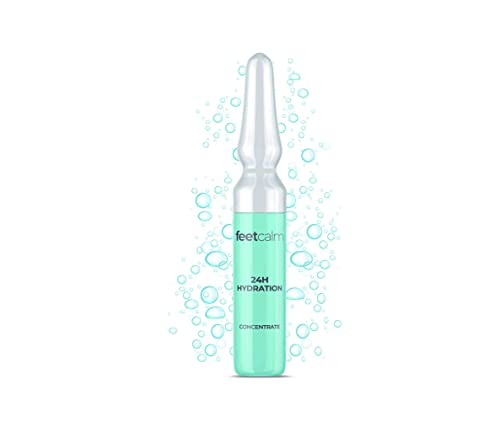 feetcalm - Crema para Pies y Piernas. Tratamiento Pieles Secas. Alivia Síntomas de Pies y Piernas Cansados. (Ampollas 24H Hydration Concentrate 7x2ml.)