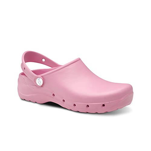 Feliz Caminar - Zuecos Sanitarios Flotantes, Rosa, 39 EU