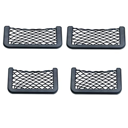 FGXY 4 Pcs Organizador Lateral para Coche, Bolsa De Red De Almacenamiento, para Bolsa De Cuerda para Automóvil, Almacenamiento De Automóviles, Maletero, Colocar Teléfonos Móviles Cambios