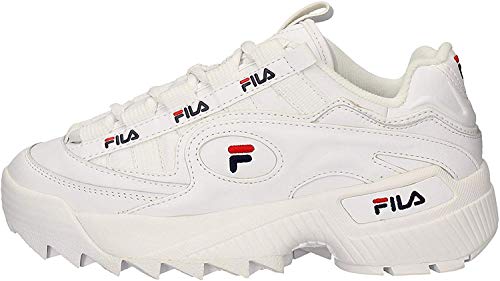 Fila D-Formation Wmn 5cm00514-125, Zapatillas Unisex Adulto, Triple White, 39 EU