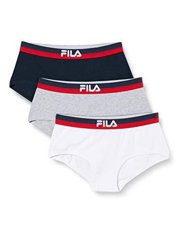 Fila Women Fi/2/Bcx3 Bragas, Multicolor Gris/Negro/Blanco, L para Mujer