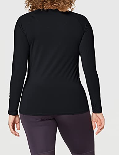 FIND Long Sleeve, Top de deporte Mujer, Negro (Black), Large