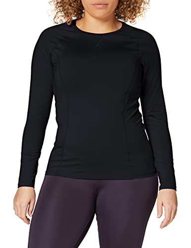 FIND Long Sleeve, Top de deporte Mujer, Negro (Black), Large