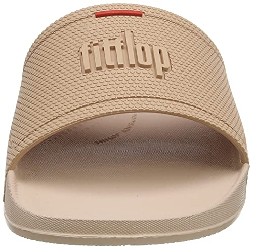 Fitflop iqushion Pool Slide Rubber, Schiebe-Sandalen Mujer, Nude, 38 EU