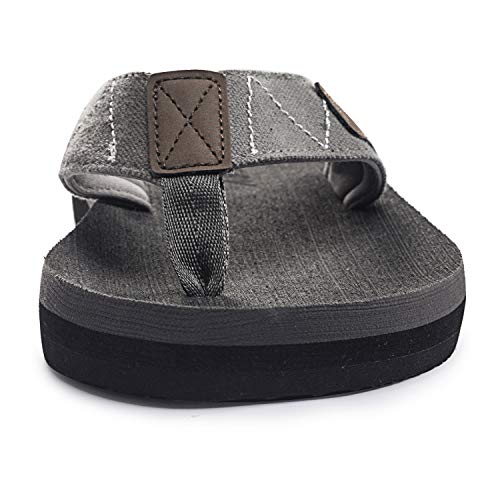 FITORY Chanclas de Hombre para la Playa Sandalias Comodo de Verano para Interior o Exterior Gris Talla 39 EU