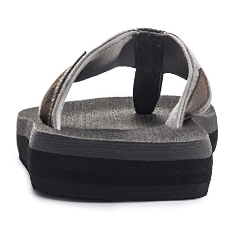 FITORY Chanclas de Hombre para la Playa Sandalias Comodo de Verano para Interior o Exterior Gris Talla 39 EU