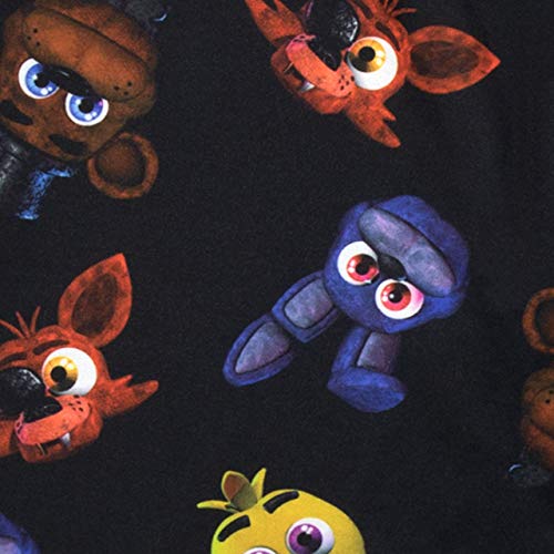 FIVE NIGHTS AT FREDDY'S Pijamas de Manga Corta para niños FNAF Rojo 9-10 Años