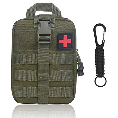 flintronic Bolso Médico , Riñonera Táctica de Emergencia, Riñonera Militar para Hombre, Riñonera de Gran Capacidad, Bolso Impermeable con Múltiples Bolsillos,Color Médico Verde