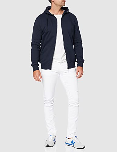 FM London Hyfresh Zipped Capucha, Azul (Navy 12), Large para Hombre