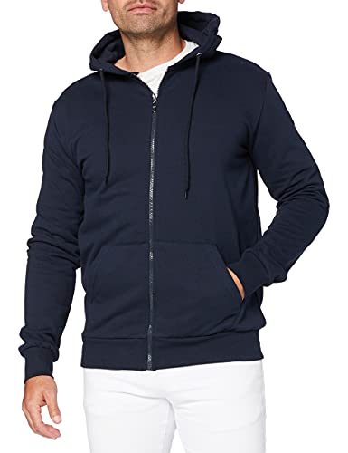 FM London Hyfresh Zipped Capucha, Azul (Navy 12), Large para Hombre