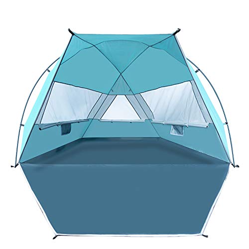 Forceatt 3-4 People Beach Camping Shade Tent,Sunscreen UPF50 +, Simple Installation, Light and Easy to Carry, Seaside Vacation Beach Camping is The First Choice.