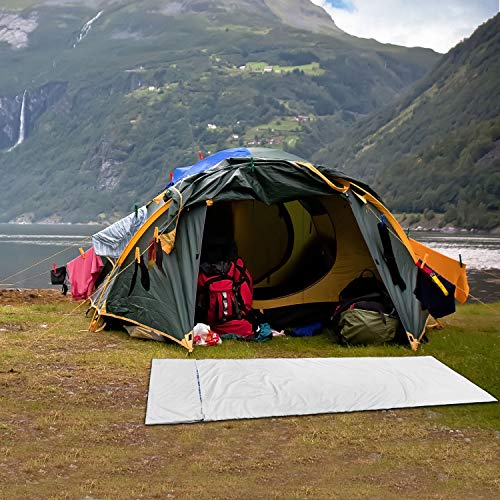 Forro para Saco de Dormir calefactado con Cremallera - Bolsa de Dormir Liviana con sábana de Viaje para Acampar Evita la Suciedad en el Hotel de Negocios Senderismo, Picnic, Trenes