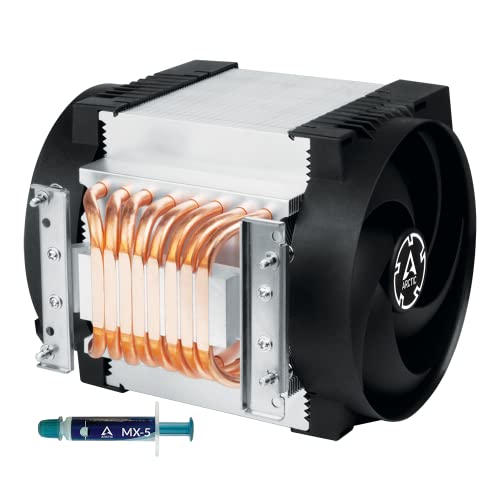 Freezer 4U - Ventilador de CPU para AMD SP3, sTRX4, TR4, sWRX8-4U y UP, 2 ventiladores de 120 mm, 400-2300 rpm, conector PWM de 4 pines, 8 tubos de calor